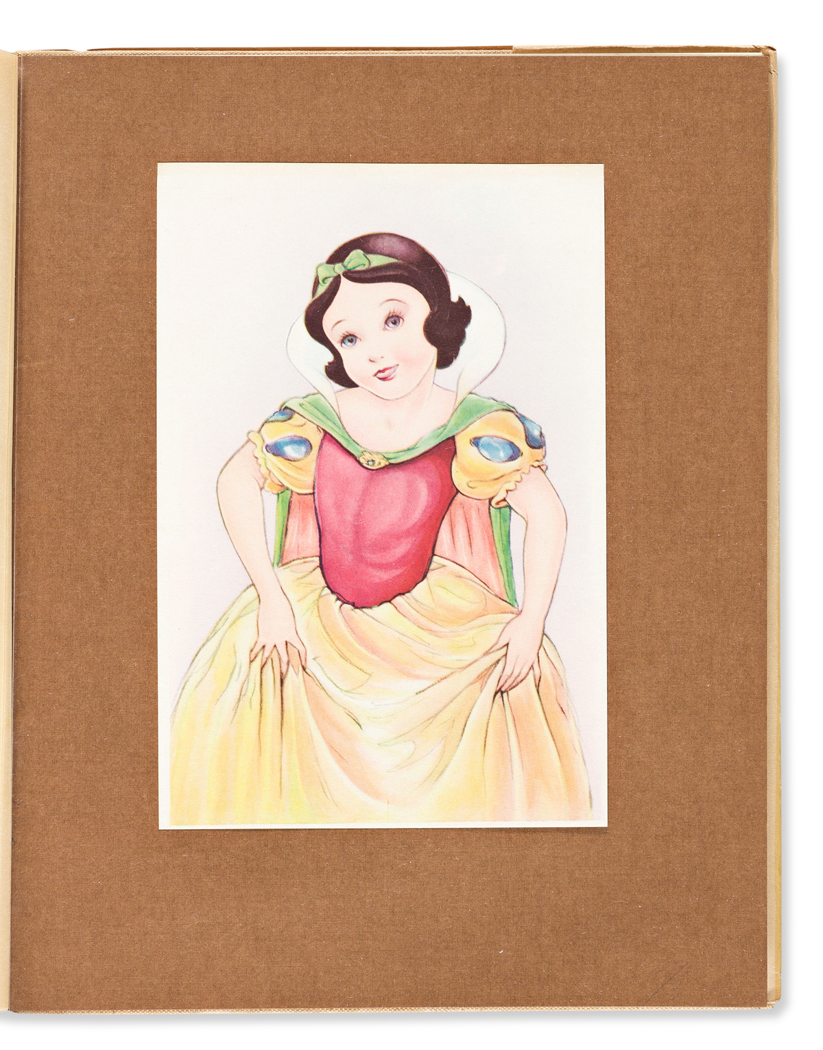 (CHILDRENS LITERATURE.) Disney Studios, Walt. Sketch Book [of Snow White and the Seven Dwarfs].
